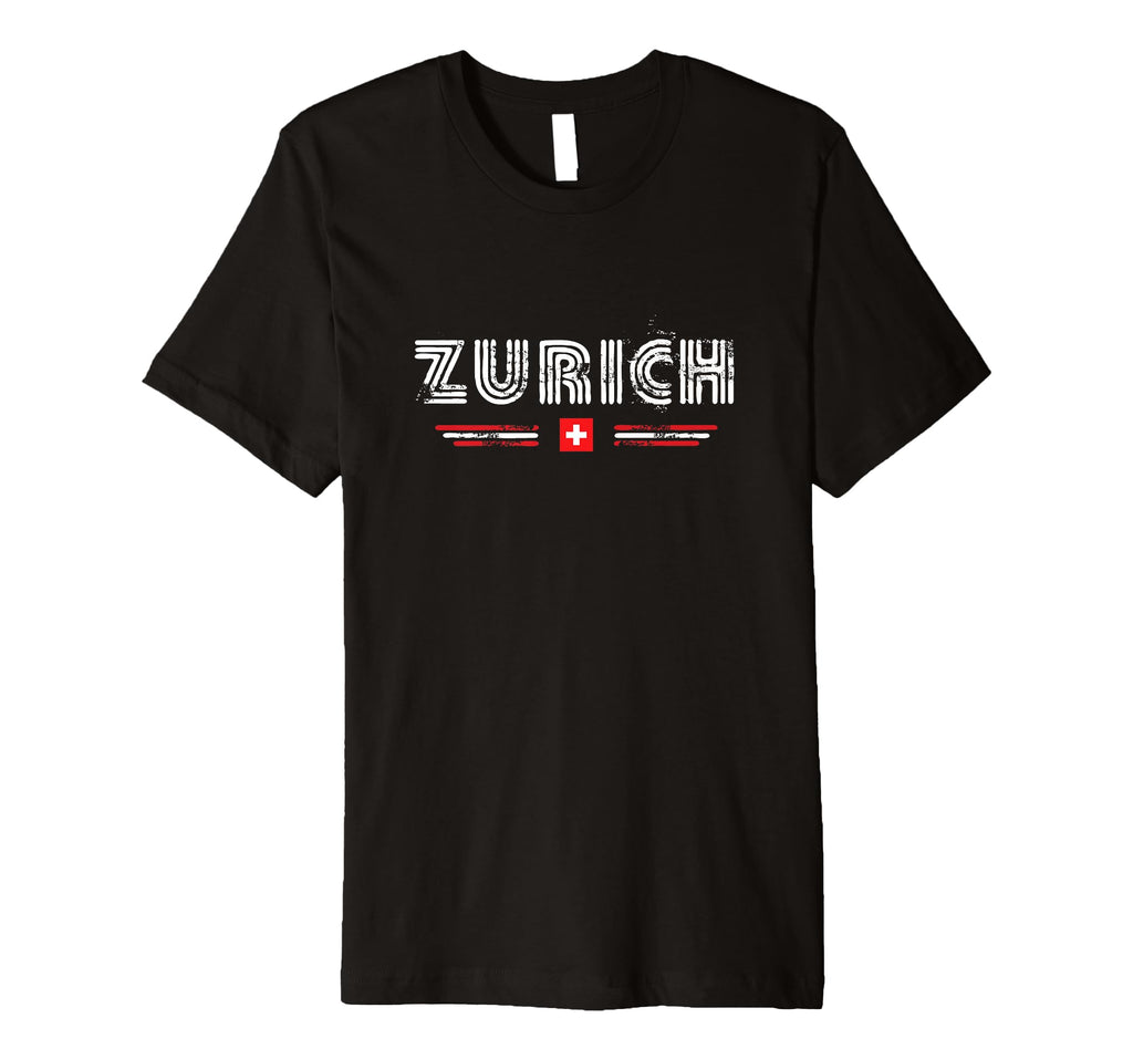 Zurich Switzerland 70S 80S Type T-Shirt - Streetwear Style for Adults - T-Shirt, Sweatshirt, Hoodie