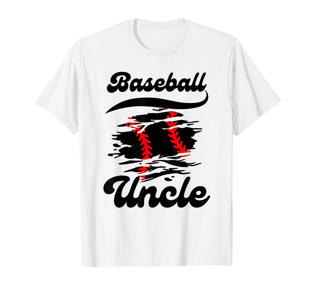Baseball Uncle Family Matching Funny T-Shirt - Minimalist Print for Adults - T-Shirt, Sweatshirt, Hoodie