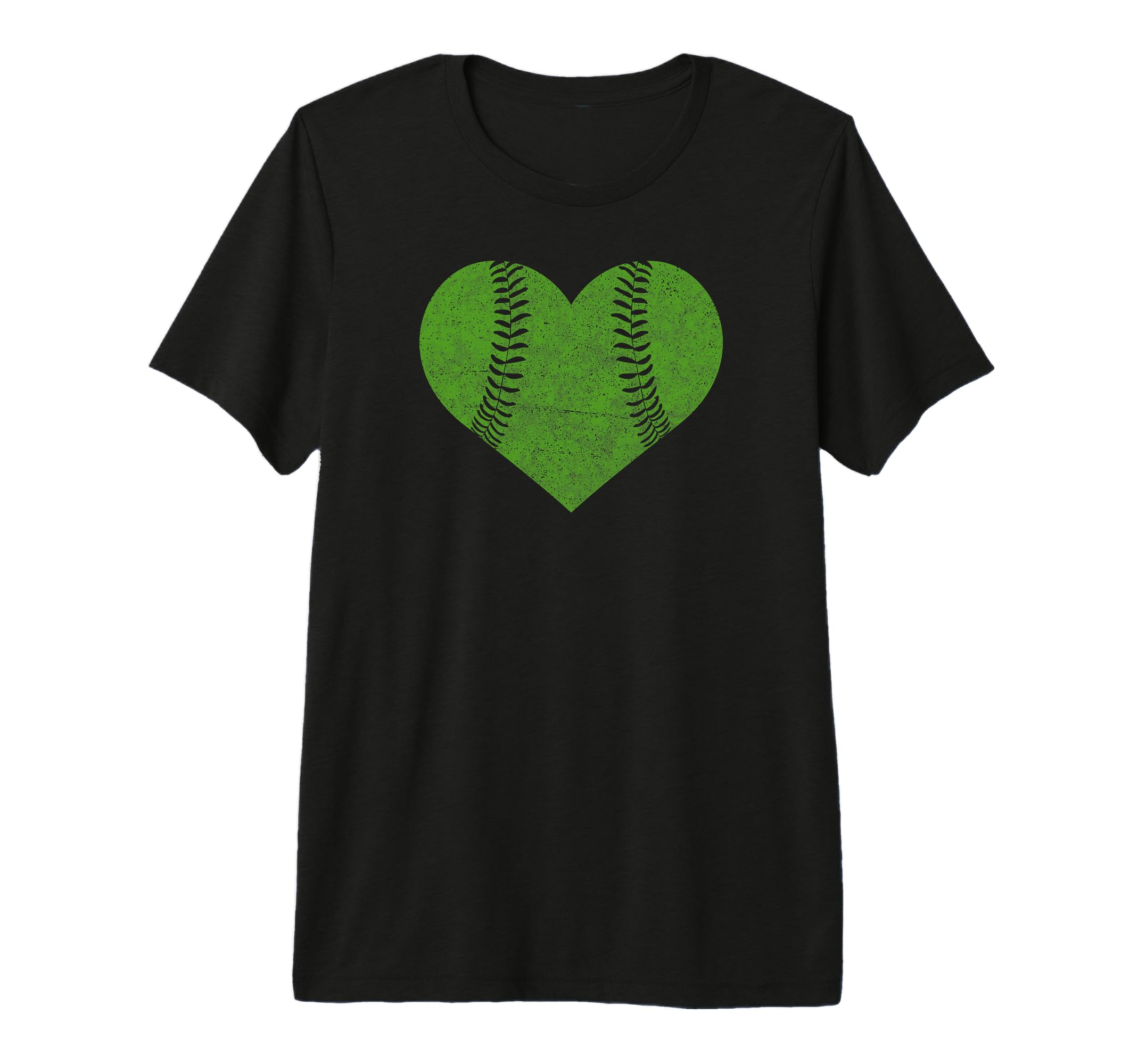 Baseball Heart Softball Mom T-Shirt - Fun Novelty Design for Adults - T-Shirt, Sweatshirt, Hoodie