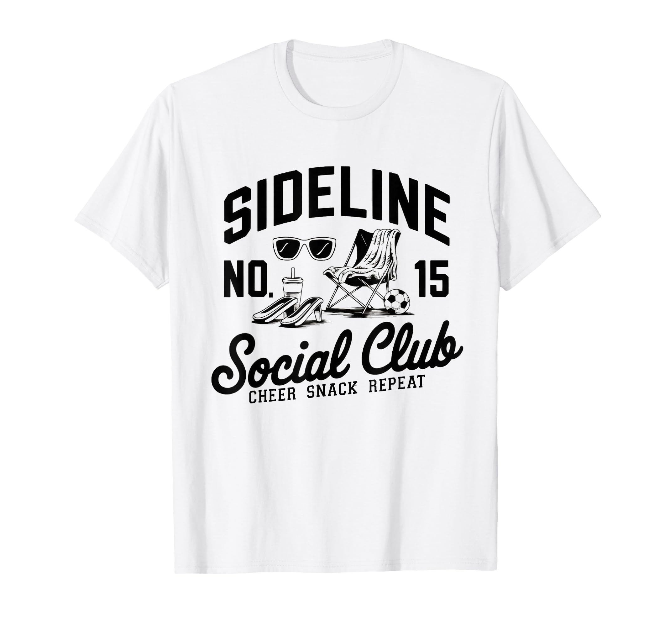 Sideline Social Club Soccer Mom Game Day T-Shirt - Trendy Graphic Unisex - T-Shirt, Sweatshirt, Hoodie