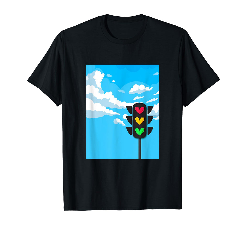Traffic Lights Y2K Aesthetic T-Shirt - Aesthetic Graphic for Adults - T-Shirt, Sweatshirt, Hoodie