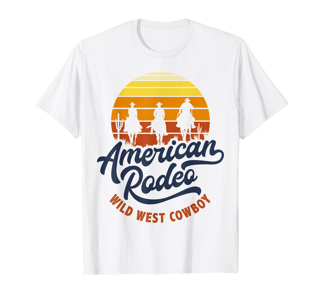 American Rodeo Wild West Cowboy Party T-Shirt - Novelty Apparel Men Women - T-Shirt, Sweatshirt, Hoodie