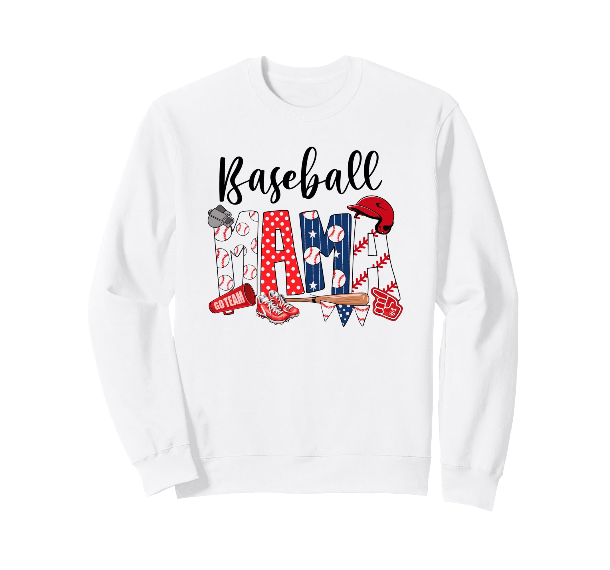 Baseball Mama Game Day Sweatshirt - Minimalist Print Unisex - T-Shirt, Sweatshirt, Hoodie