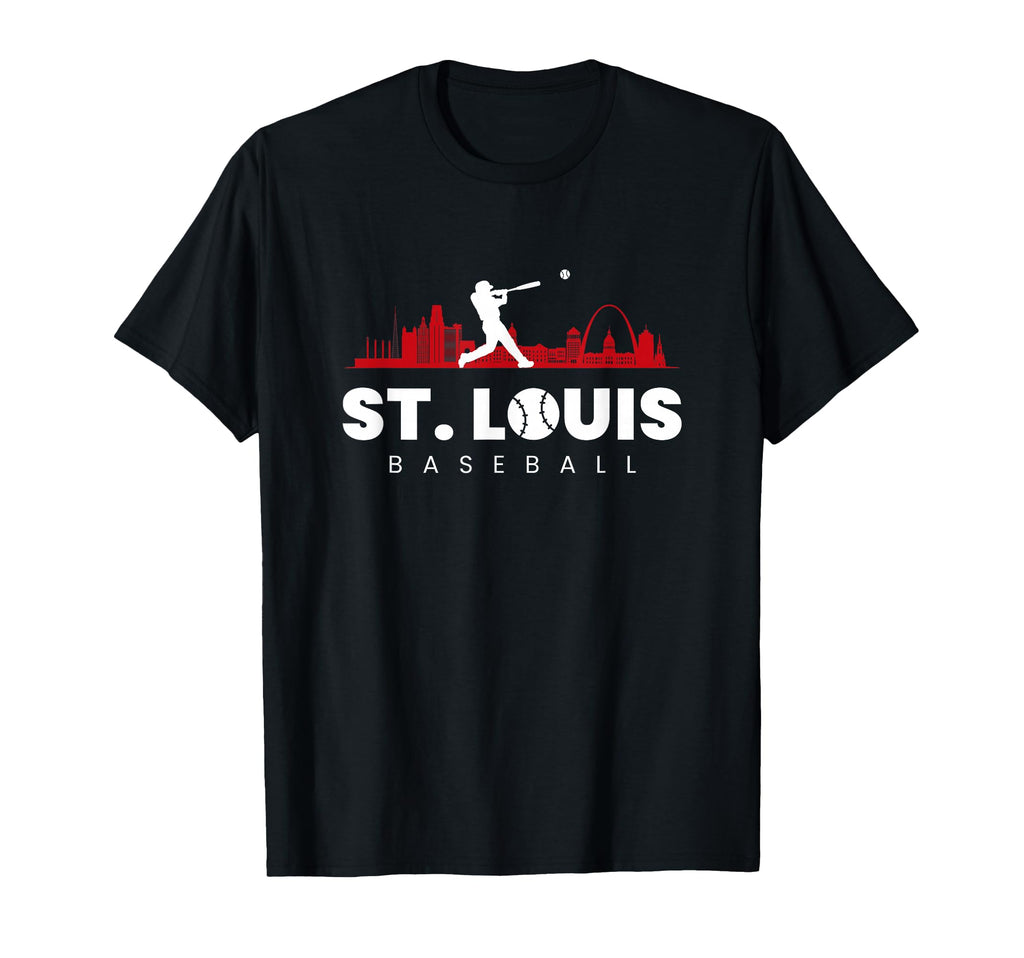 St Louis Baseball Minimalist T-Shirt - Minimalist Print for Adults - T-Shirt, Sweatshirt, Hoodie
