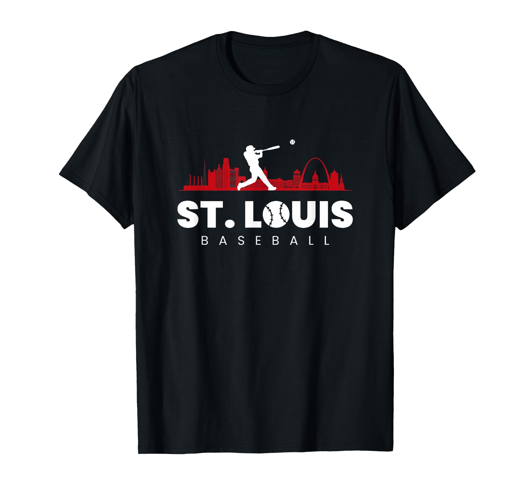 St Louis Baseball Minimalist T-Shirt - Minimalist Print for Adults - T-Shirt, Sweatshirt, Hoodie