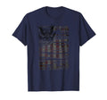 Distressed Edgy American Flag Eagle T-Shirt - Minimalist Print Men Women - T-Shirt, Sweatshirt, Hoodie