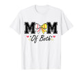 Mom Both Softball Baseball Bow Coqutte T-Shirt - Minimalist Print Unisex - T-Shirt, Sweatshirt, Hoodie