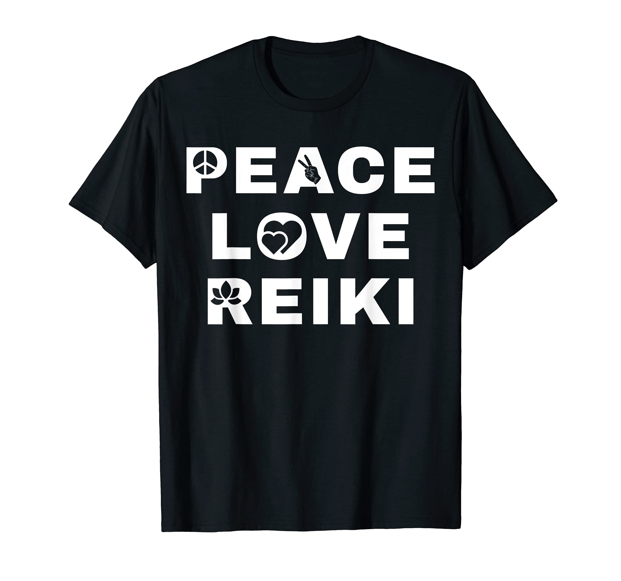 Peace Love Reiki T-Shirt - Casual Everyday Wear Unisex - T-Shirt, Sweatshirt, Hoodie