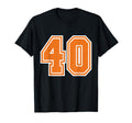Athletic Sports Team Number 40 T-Shirt - Novelty Apparel Unisex - T-Shirt, Sweatshirt, Hoodie