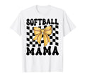 Softball Mama Coquette Bow Game Day Funny T-Shirt - Trendy Graphic Unisex - T-Shirt, Sweatshirt, Hoodie