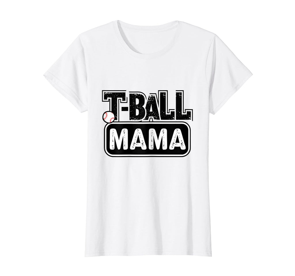 Womens T Ball Mama Baseball Tball T-Shirt - Fun Novelty Design for Adults - T-Shirt, Sweatshirt, Hoodie