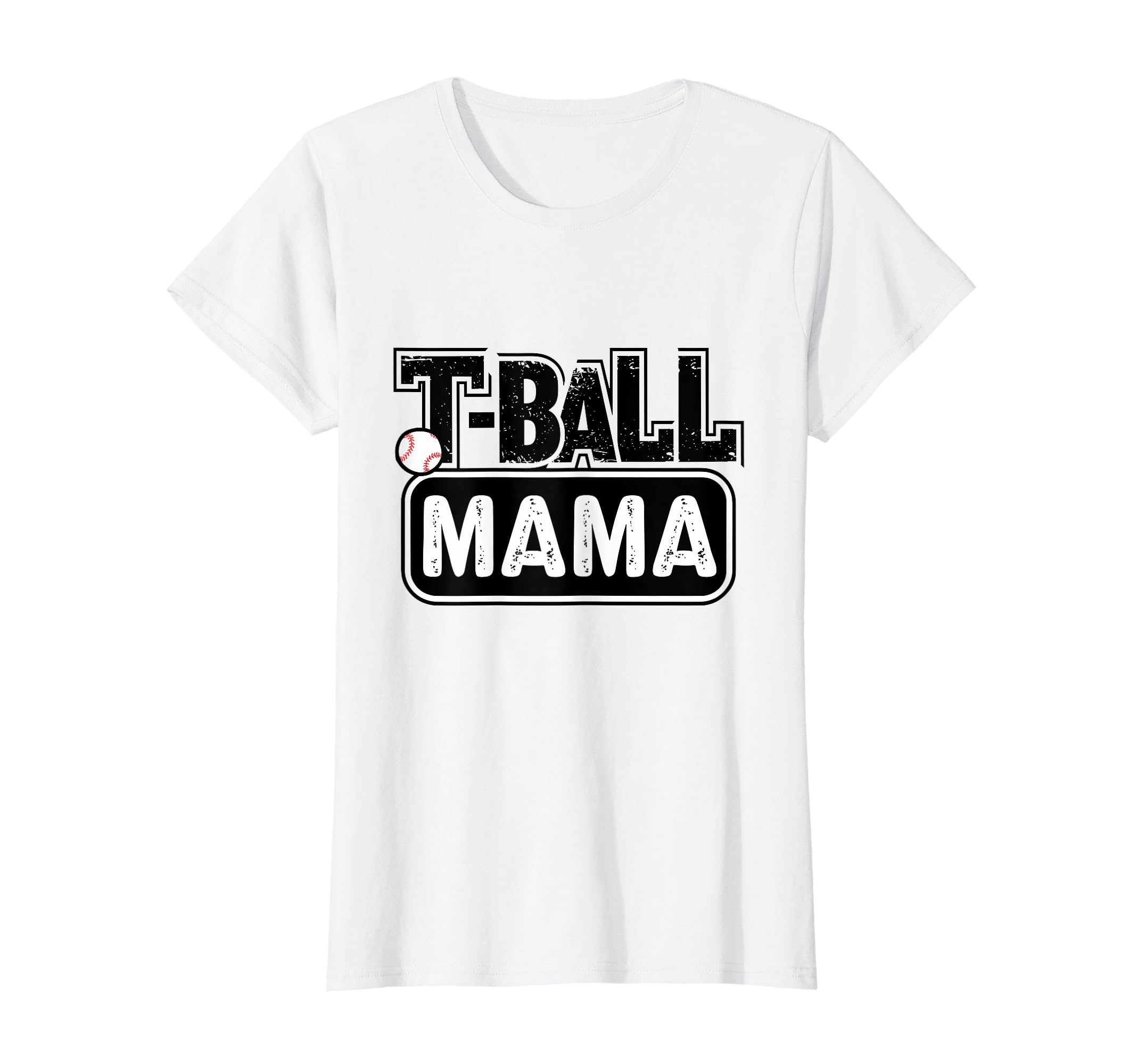 Womens T Ball Mama Baseball Tball T-Shirt - Fun Novelty Design for Adults - T-Shirt, Sweatshirt, Hoodie