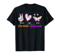 Peace Love Cure Ribbon Support Psoriasis T-Shirt - Novelty Apparel Unisex - T-Shirt, Sweatshirt, Hoodie