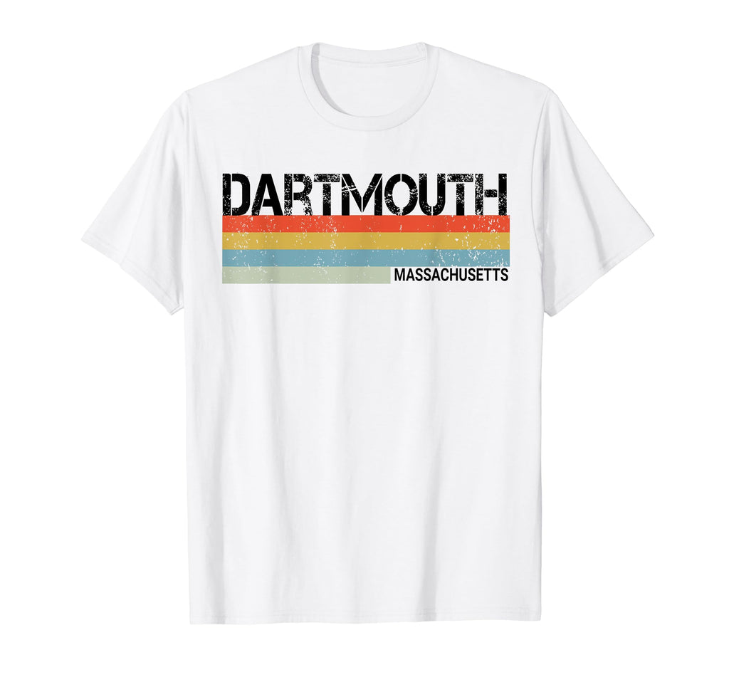 Dartmouth Massachusetts Stripes T-Shirt - Custom Art Print Men Women - T-Shirt, Sweatshirt, Hoodie