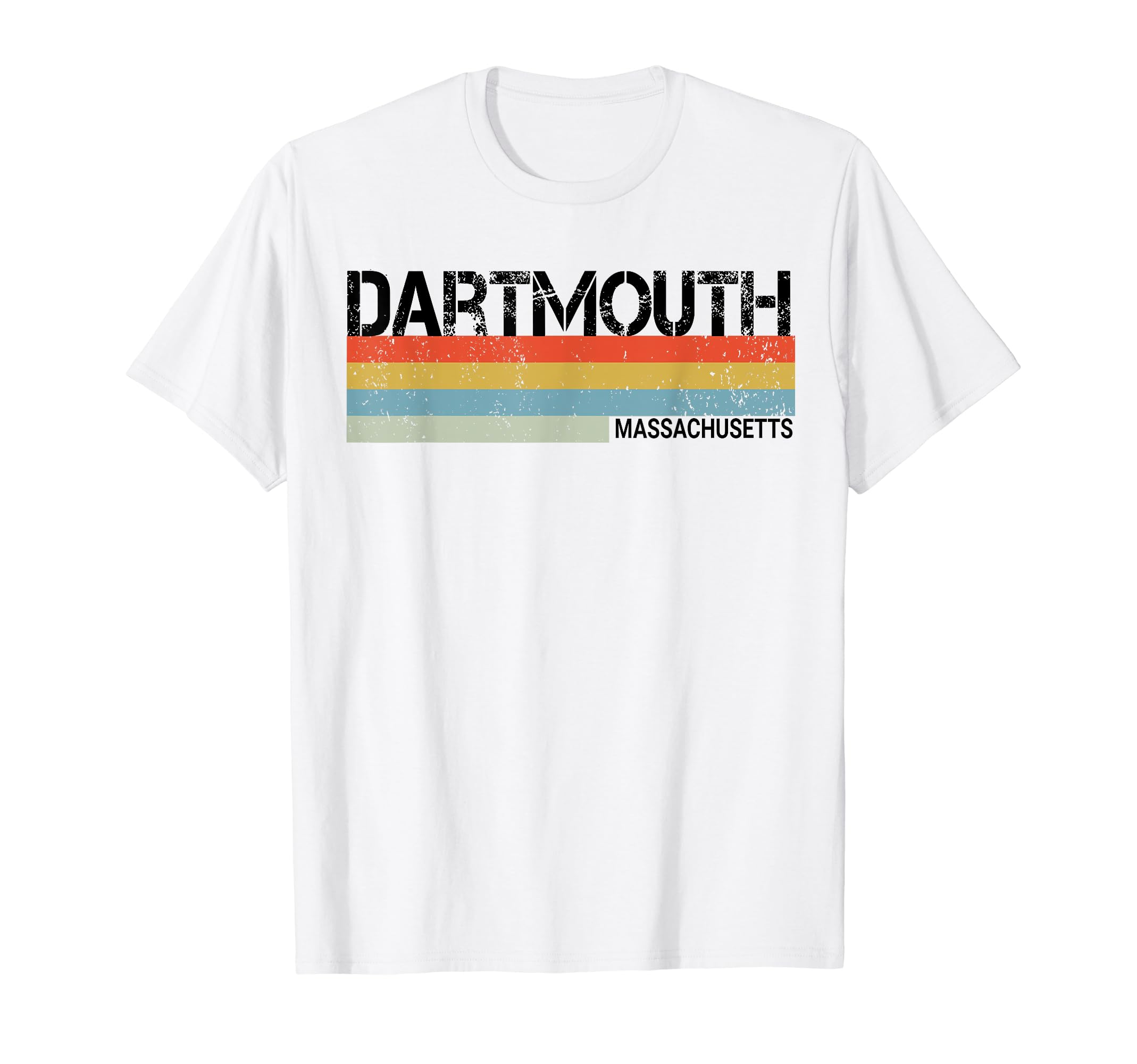 Dartmouth Massachusetts Stripes T-Shirt - Custom Art Print Men Women - T-Shirt, Sweatshirt, Hoodie