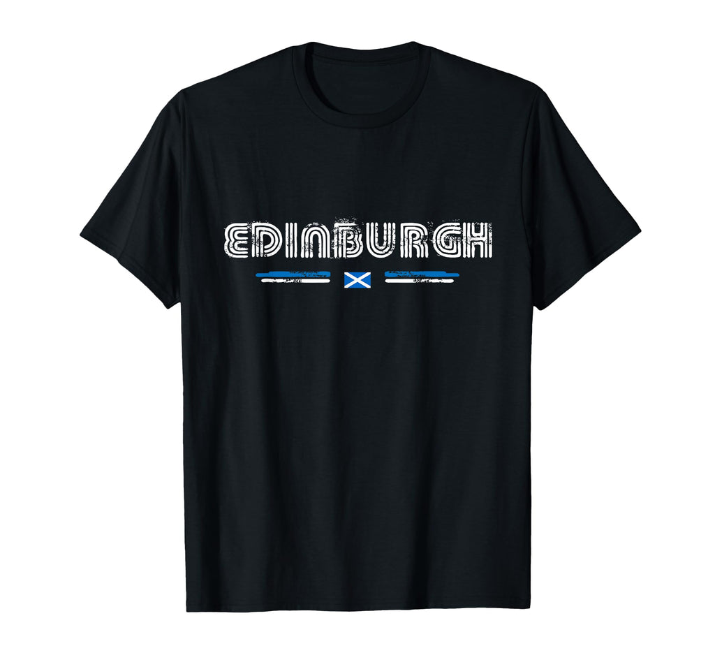 Edinburgh Scotland 70S 80S Type T-Shirt - Streetwear Style for Adults - T-Shirt, Sweatshirt, Hoodie