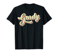 Grady Art Baseball Font T-Shirt - Minimalist Print Men Women - T-Shirt, Sweatshirt, Hoodie