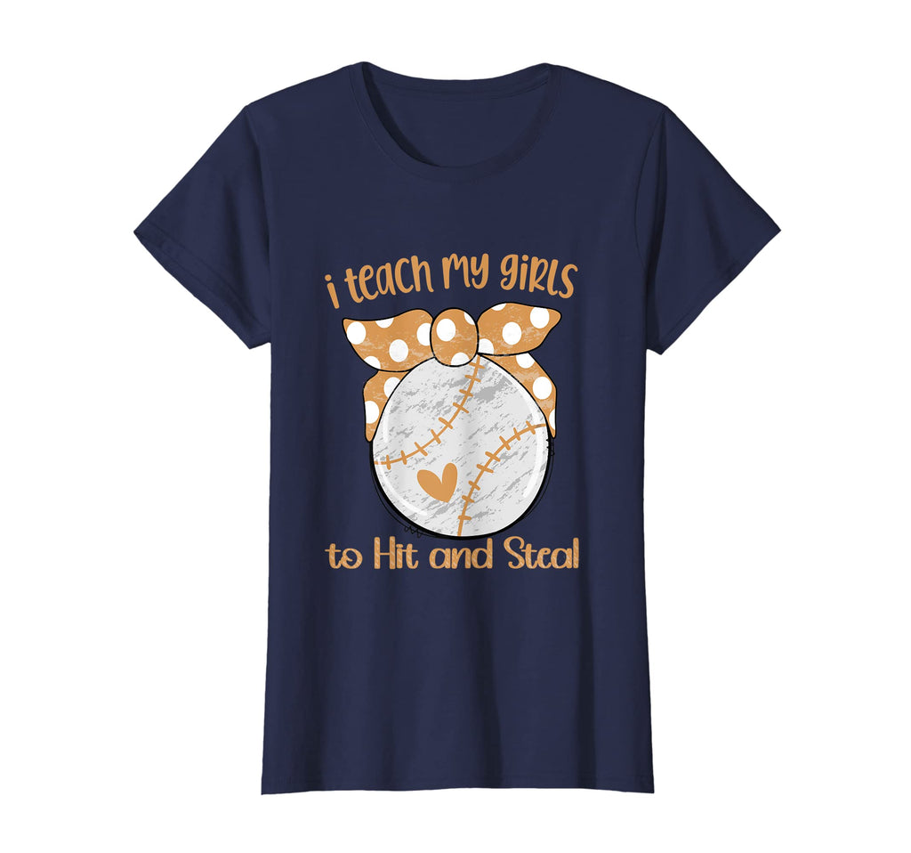 I Teach My To Hit And Steal Fun Softball T-Shirt - Custom Art Print Unisex - T-Shirt, Sweatshirt, Hoodie