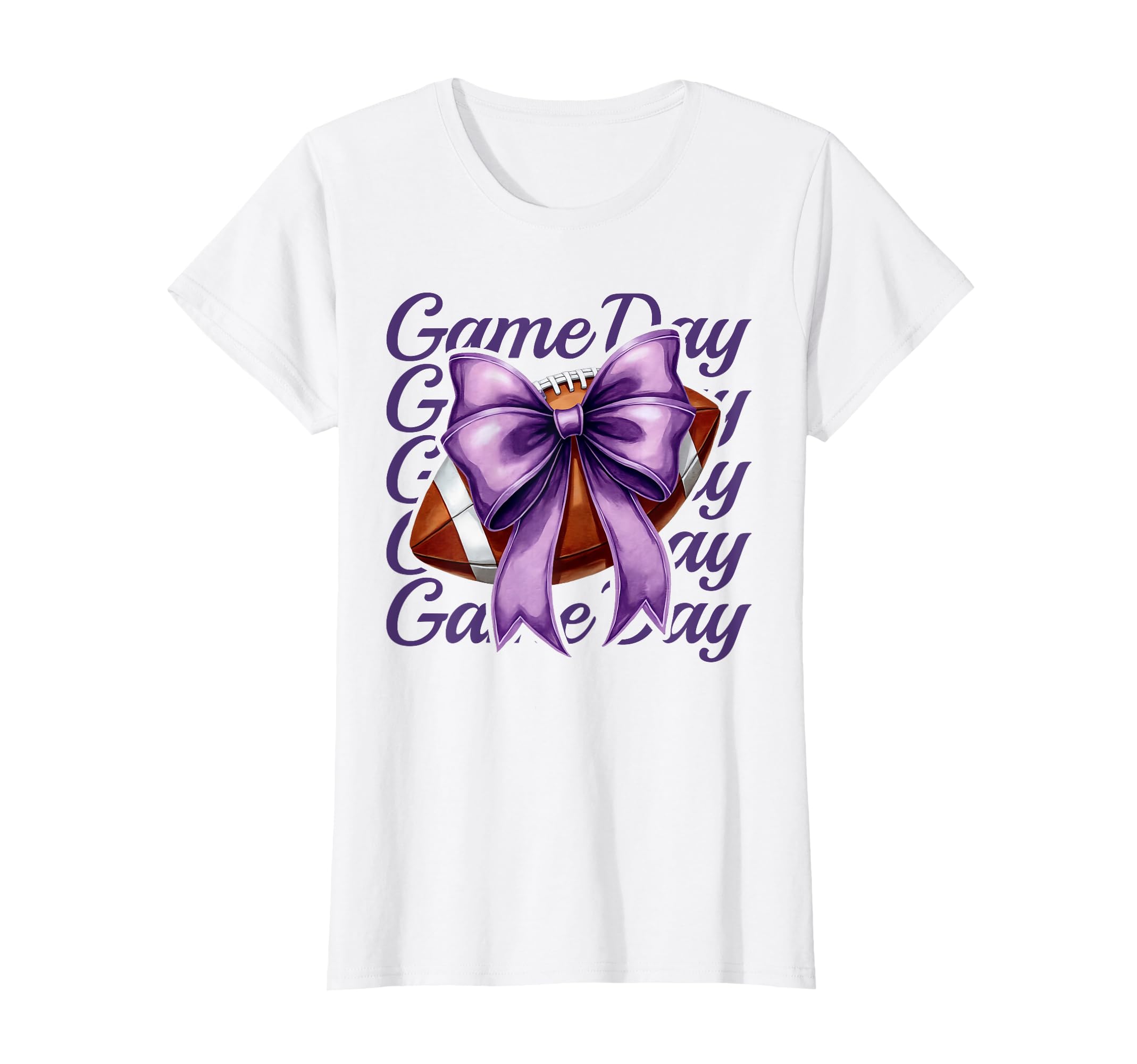 Cheer Fall Football Mom Purple Game T-Shirt - Streetwear Style for Adults - T-Shirt, Sweatshirt, Hoodie