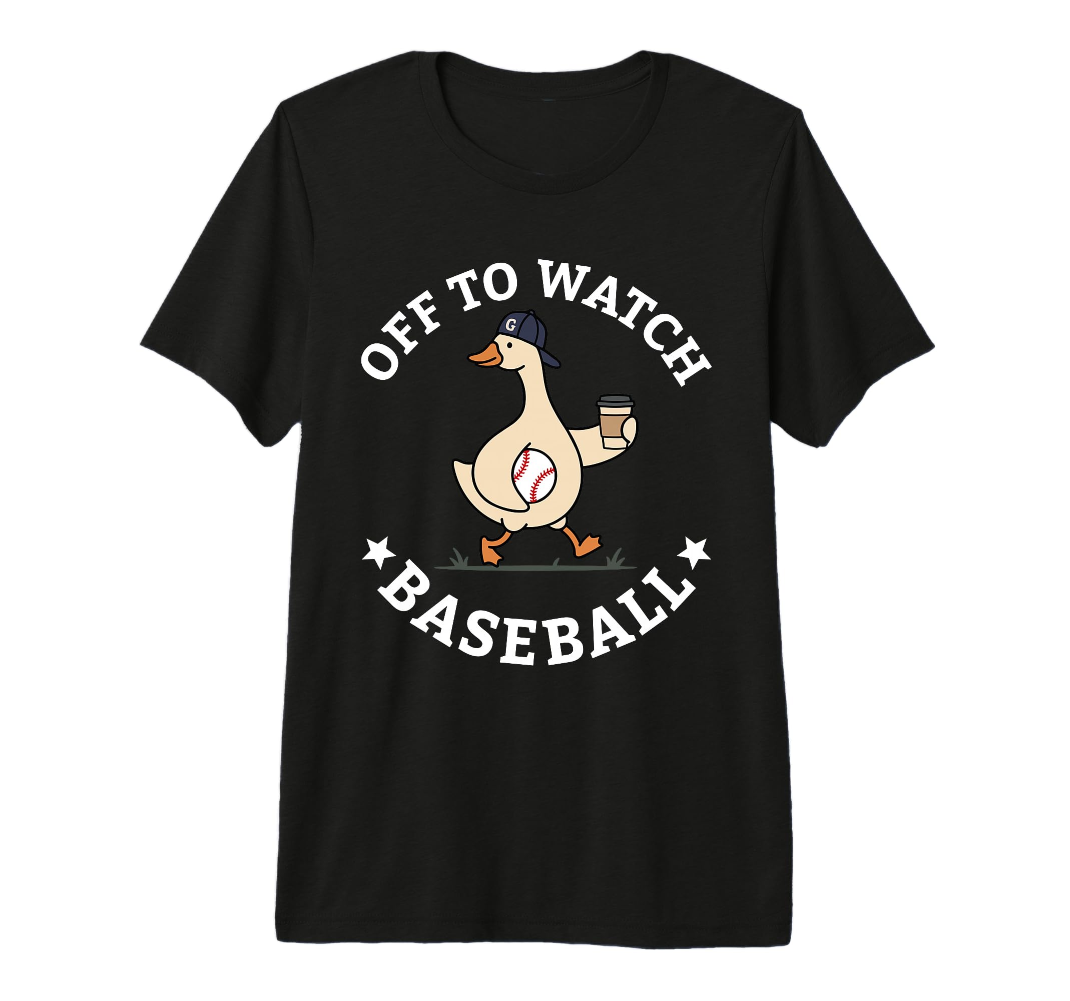Off To Watch Baseball Mom Funny Goose T-Shirt - Novelty Apparel for Adults - T-Shirt, Sweatshirt, Hoodie