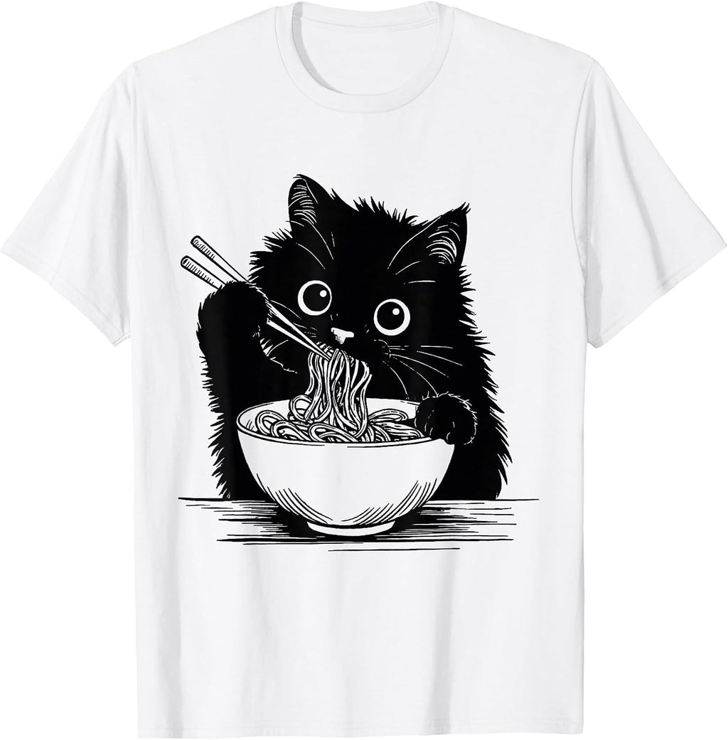 Retro Cats Japanese Food Lovers Men Women - Adult & Kids T-Shirts, Sweatshirts & Hoodies apparel design preview 1