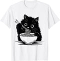 Retro Cats Japanese Food Lovers Men Women - Adult & Kids T-Shirts, Sweatshirts & Hoodies apparel design preview 1