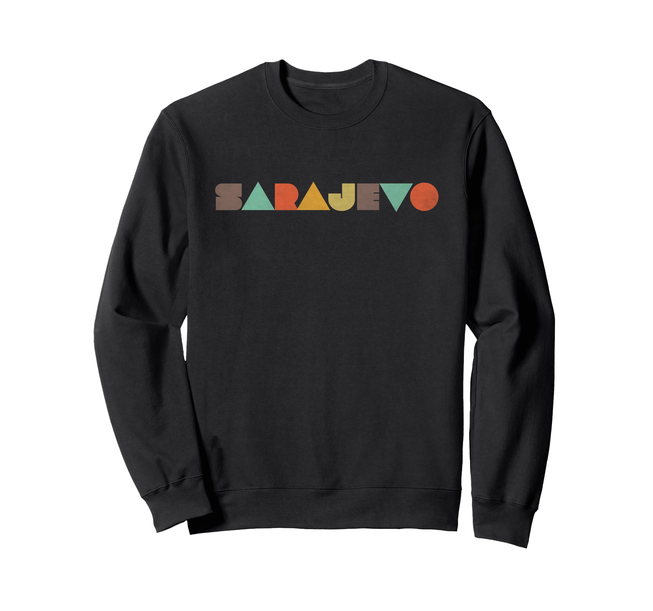 Sarajevo Distressed Sweatshirt - Graphic Print Men Women - T-Shirt, Sweatshirt, Hoodie