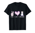 Peace Love Unicorns Gifts Children T-Shirt - Unique Graphic Unisex - T-Shirt, Sweatshirt, Hoodie