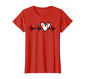 Heartbeat Baseball Heart Love Sports T-Shirt - Custom Art Print for Adults - T-Shirt, Sweatshirt, Hoodie