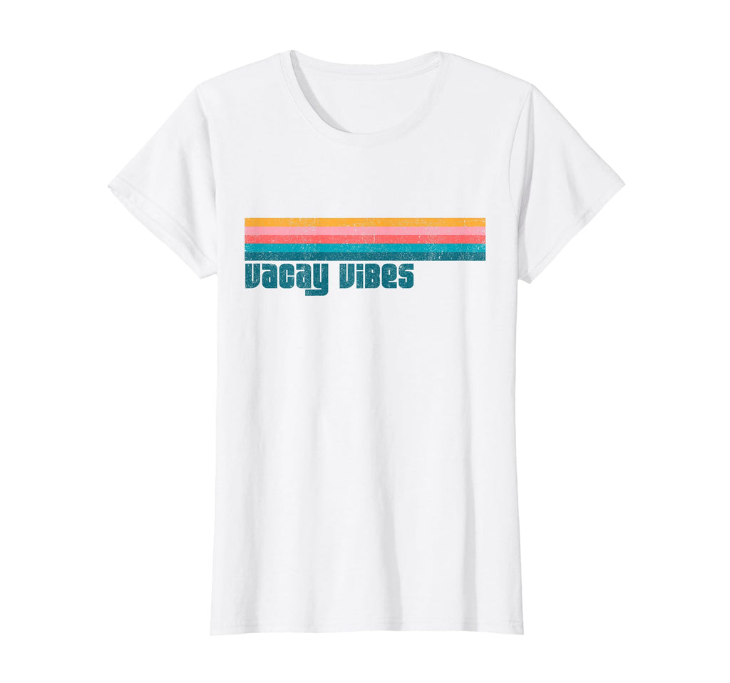 Vacay Vibes Summer Stripe Beach T-Shirt - Casual Everyday Wear for Adults - T-Shirt, Sweatshirt, Hoodie