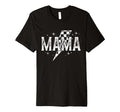 Rock Mama Lightning Bolt Checkered T-Shirt - Graphic Print for Adults - T-Shirt, Sweatshirt, Hoodie