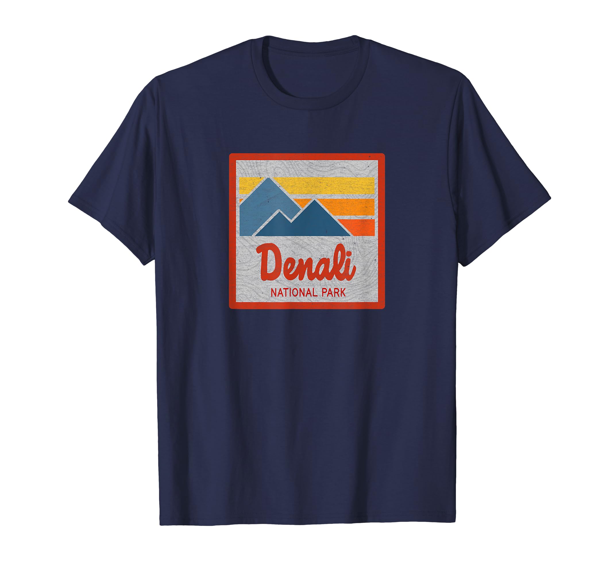 Denali National Park Stripes T-Shirt - Novelty Apparel for Adults - T-Shirt, Sweatshirt, Hoodie