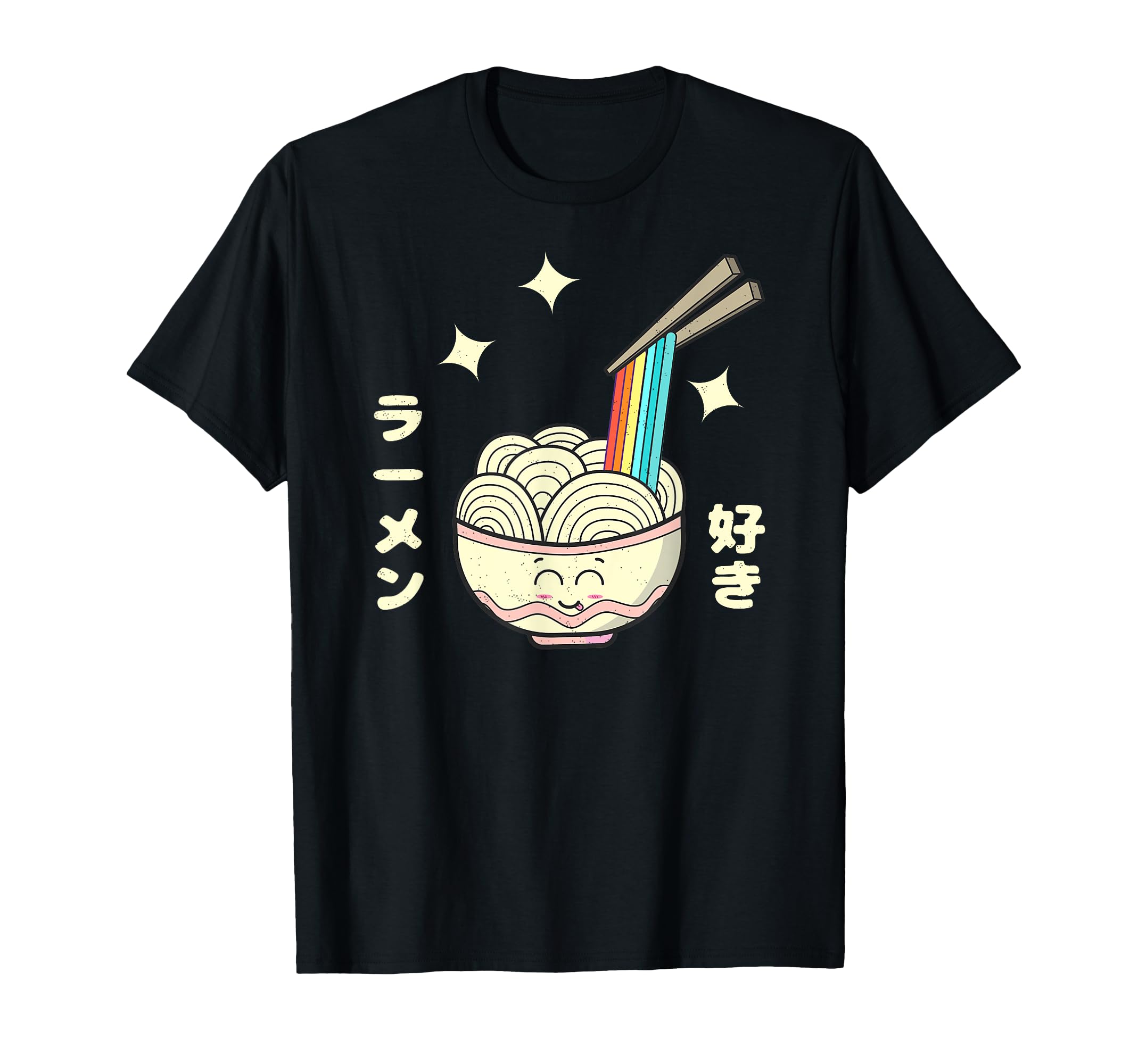 Rainbow Ramen Kawaii Anime Japan T-Shirt - Fun Novelty Design Unisex - T-Shirt, Sweatshirt, Hoodie