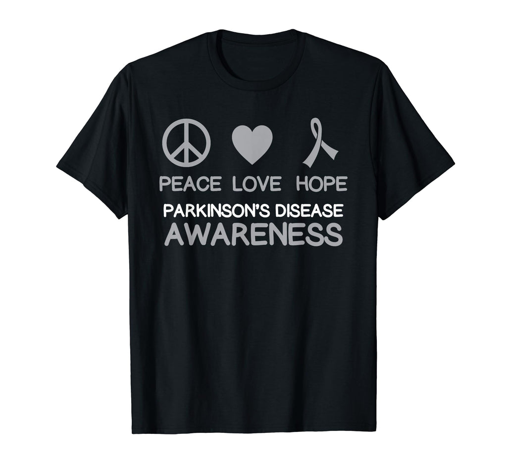Parkinsons Disease Awareness Peace T-Shirt - Fun Novelty Design Unisex - T-Shirt, Sweatshirt, Hoodie