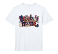 Baseball Mama Leopard Coquette Bow T-Shirt - Streetwear Style Unisex - T-Shirt, Sweatshirt, Hoodie
