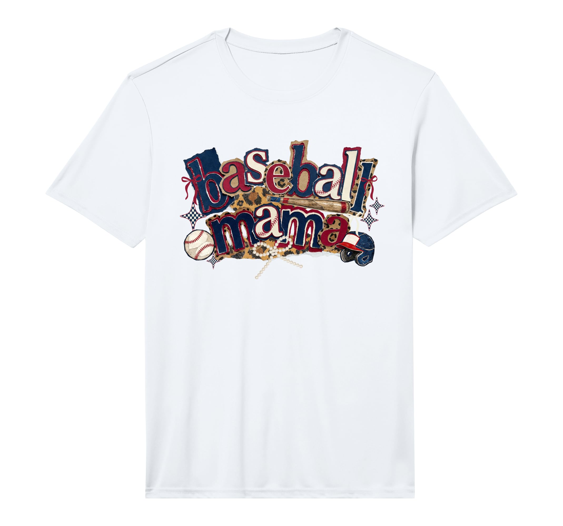 Baseball Mama Leopard Coquette Bow T-Shirt - Streetwear Style Unisex - T-Shirt, Sweatshirt, Hoodie