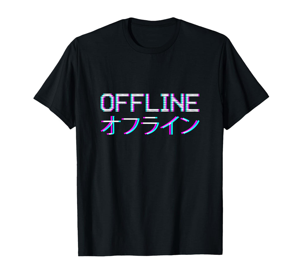 Offline Japanese Vaporwave Aesthetic T-Shirt - Novelty Apparel Unisex - T-Shirt, Sweatshirt, Hoodie