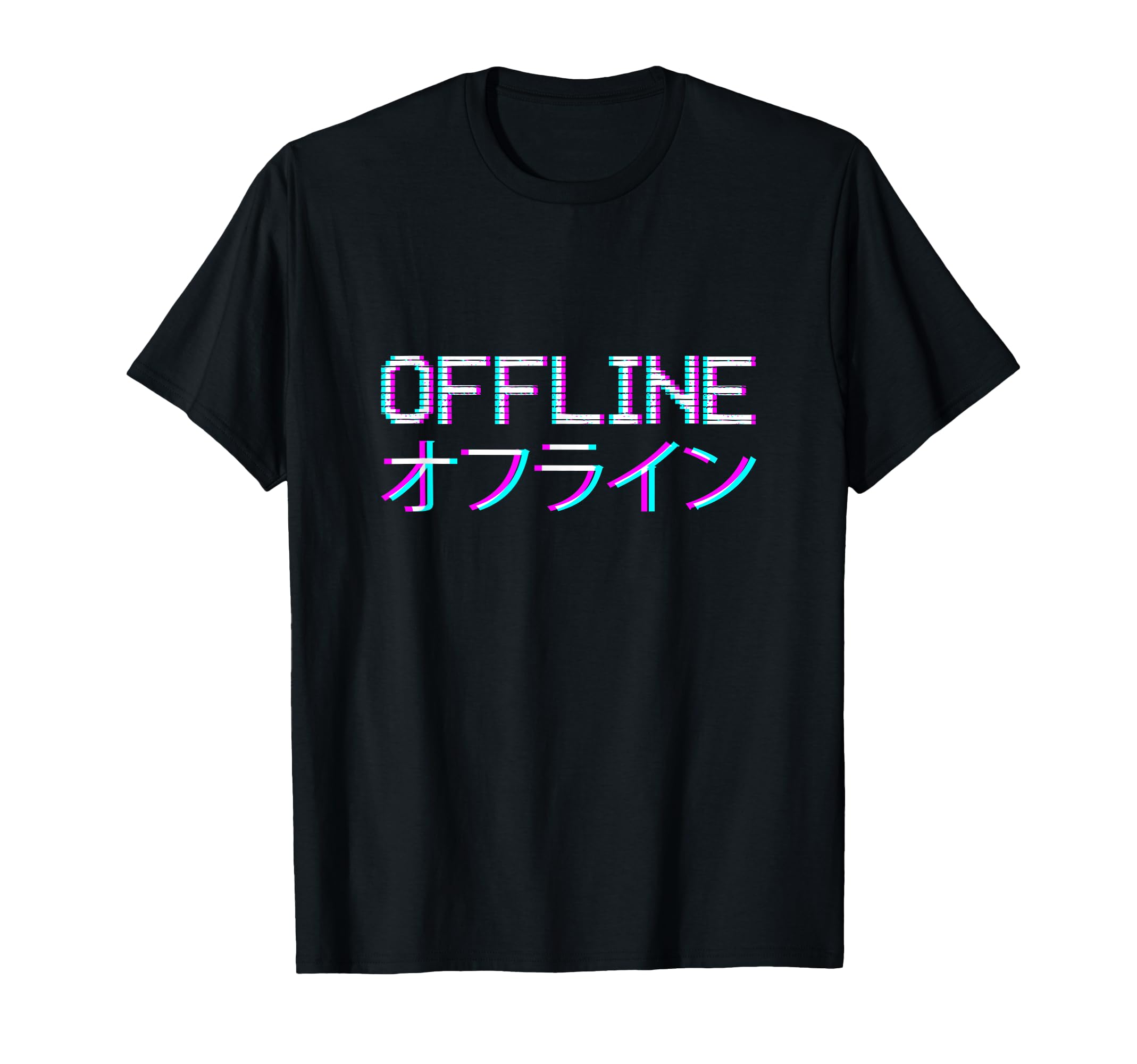 Offline Japanese Vaporwave Aesthetic T-Shirt - Novelty Apparel Unisex - T-Shirt, Sweatshirt, Hoodie