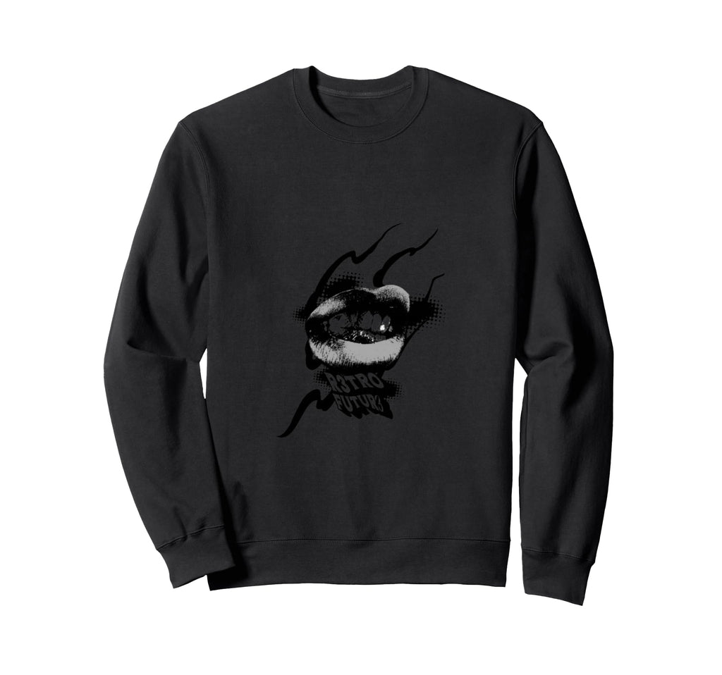 Future Y2K Grunge Aesthetic Mouth Sweatshirt - Aesthetic Graphic for Adults - T-Shirt, Sweatshirt, Hoodie