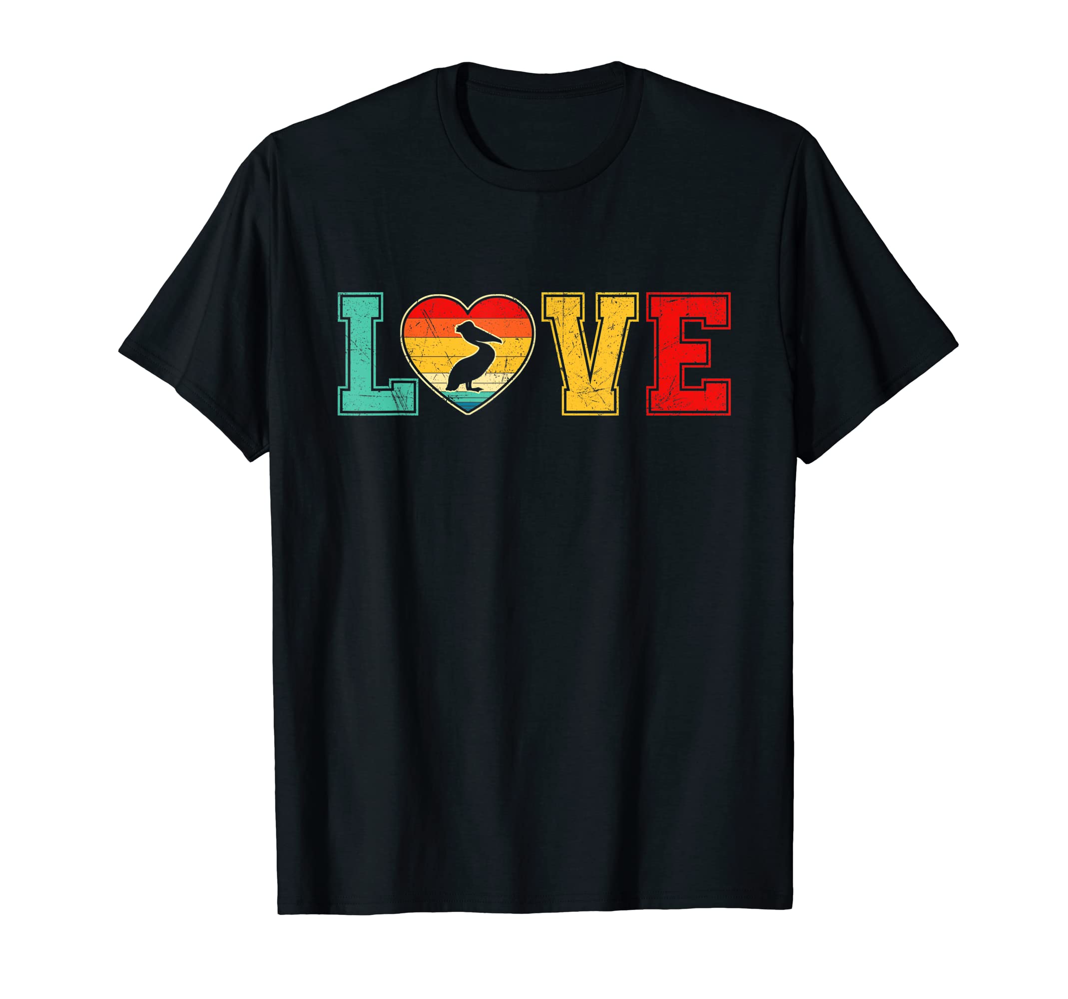 Valentines Distressed Pelican Lover T-Shirt - Unique Graphic Men Women - T-Shirt, Sweatshirt, Hoodie