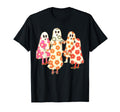 Groovy Floral Ghost Circle 1970S T-Shirt - Fun Novelty Design for Adults - T-Shirt, Sweatshirt, Hoodie