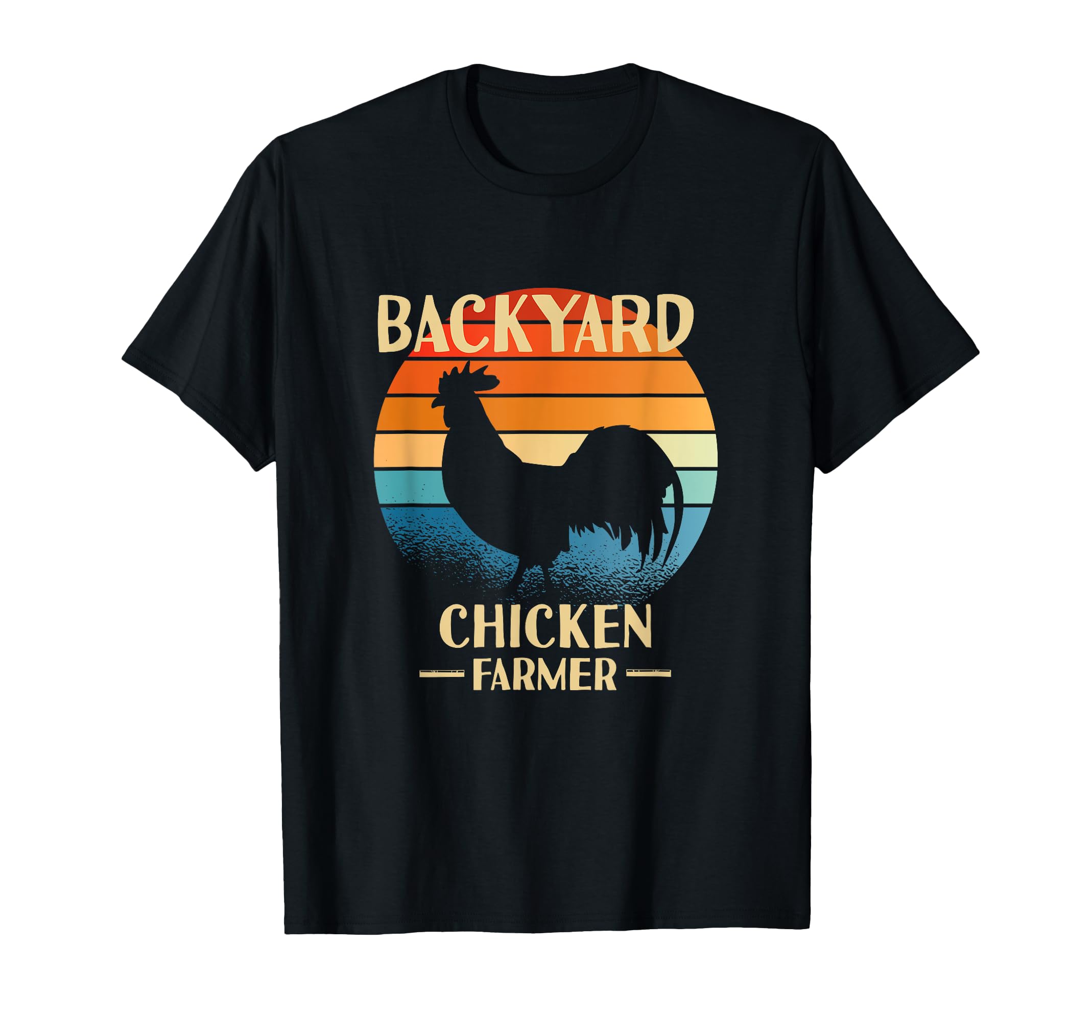 Backyard Chicken Farmer Sunset T-Shirt - Casual Everyday Wear Men Women - T-Shirt, Sweatshirt, Hoodie