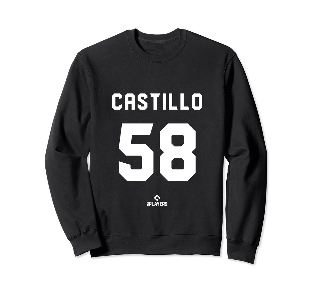 Luis Castillo 58 Mlbpa Cincinnati Sweatshirt - Novelty Apparel for Adults - T-Shirt, Sweatshirt, Hoodie