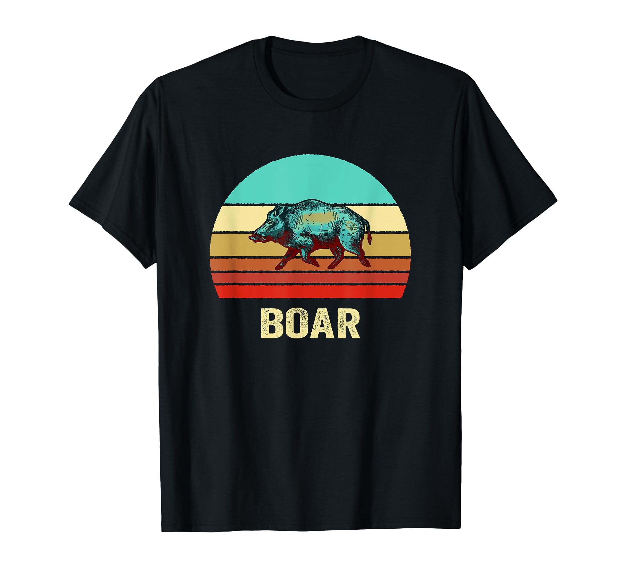 Sunset Boar T-Shirt - Streetwear Style Men Women - T-Shirt, Sweatshirt, Hoodie