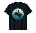 Bull Rider Bull Riding Rodeo Blue Striped T-Shirt - Unique Graphic Unisex - T-Shirt, Sweatshirt, Hoodie