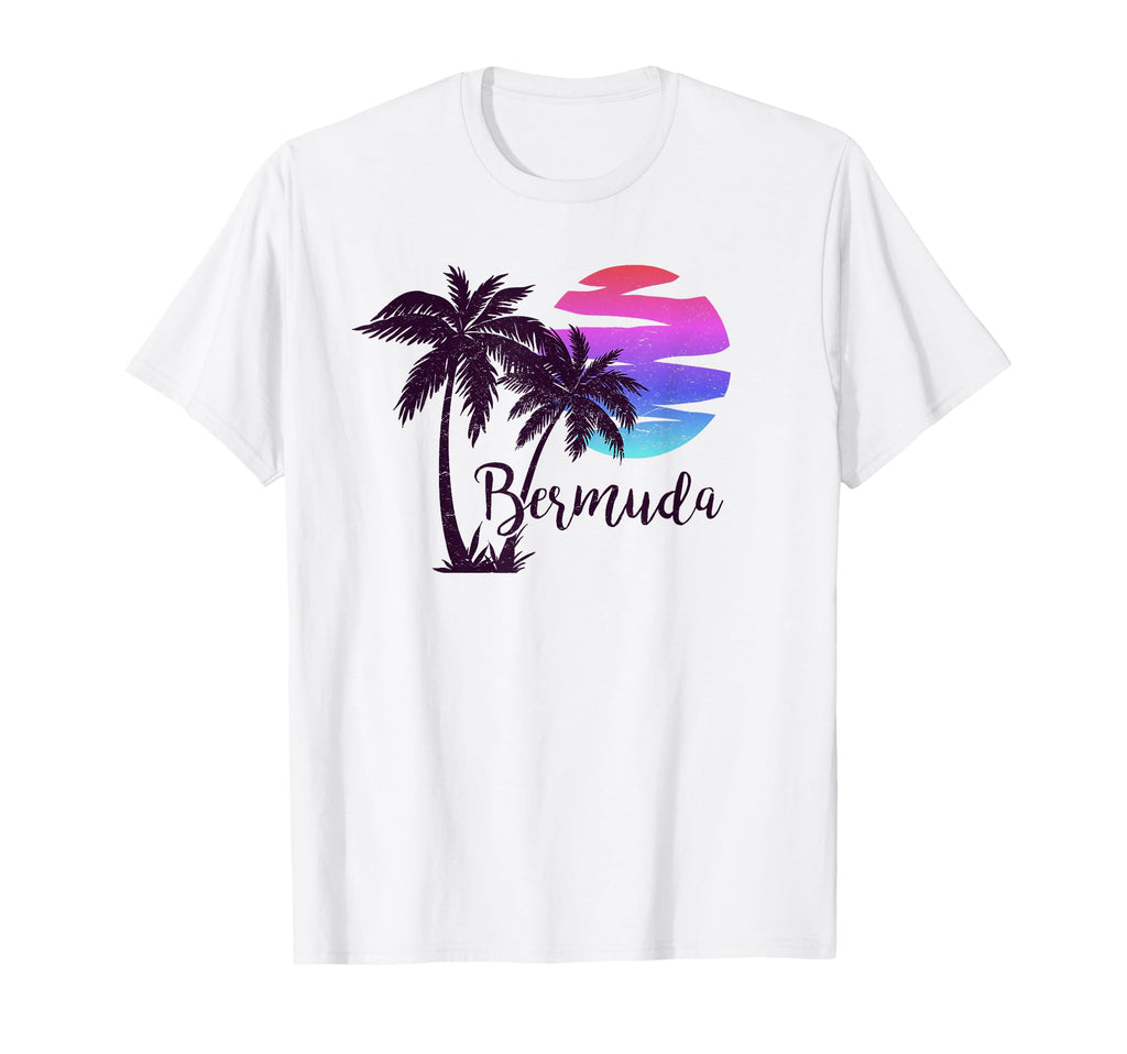 Bermuda Beach Vacation Trip Palm Trees T-Shirt - Minimalist Print Unisex - T-Shirt, Sweatshirt, Hoodie