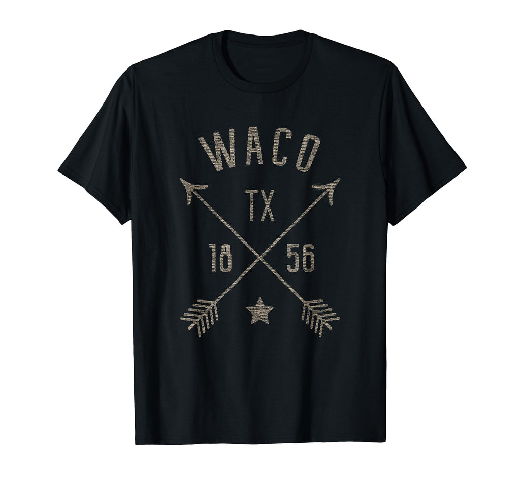 Waco Texas Tx Distressed Boho Home T-Shirt - Casual Everyday Wear Unisex - T-Shirt, Sweatshirt, Hoodie