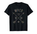 Waco Texas Tx Distressed Boho Home T-Shirt - Casual Everyday Wear Unisex - T-Shirt, Sweatshirt, Hoodie