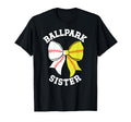 Ballpark Sister Coquette T-Shirt - Casual Everyday Wear for Adults - T-Shirt, Sweatshirt, Hoodie