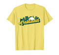 Oakland Baseball City Skyline Baseball T-Shirt - Unique Graphic Unisex - T-Shirt, Sweatshirt, Hoodie